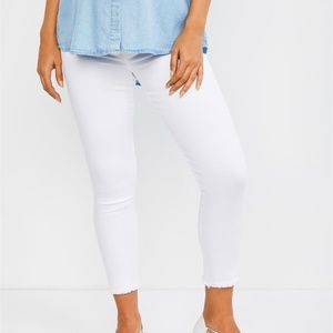 Joe's Maternity Jeans Secret Fit Icon Skinny White